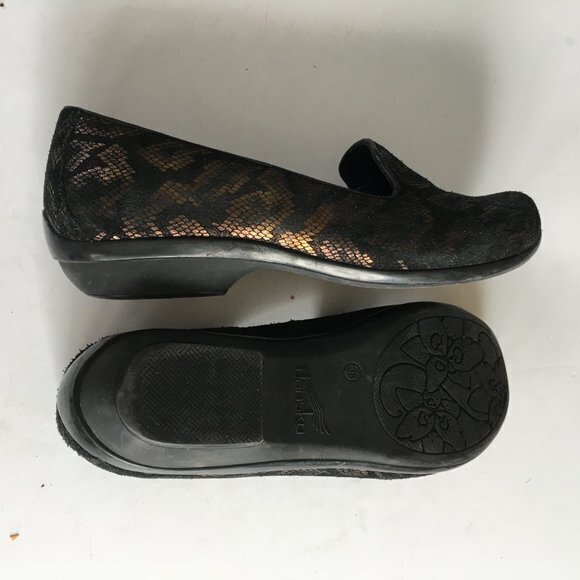 Dansko Olivia Flat BRONZE SNAKE SIZE 38 - Picture 7 of 8